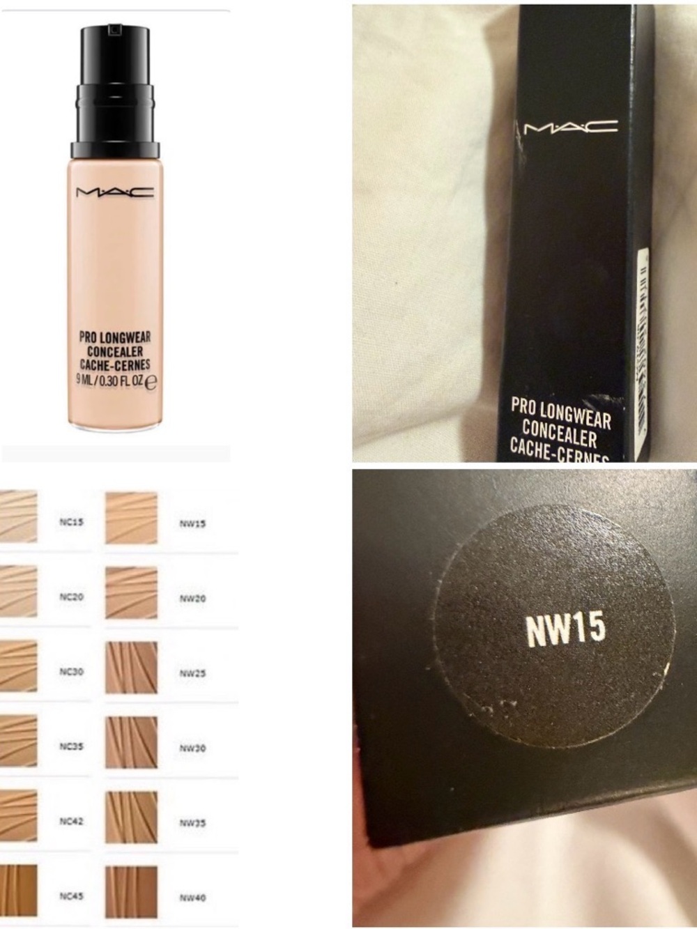 MAC Cosmetics Pro Longwear Concealer NW15 Light Beige Shade